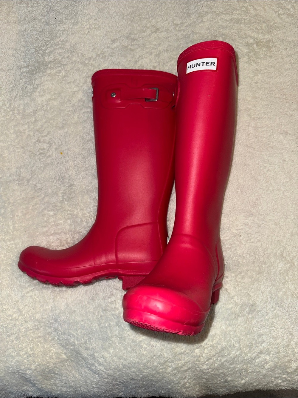 Kids pink Hunter rain boots
